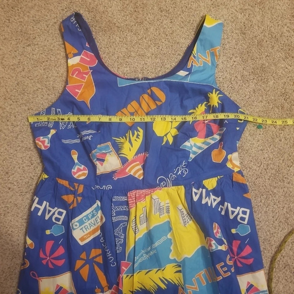 Modcloth Optimistic Effect Travel Dress 2X - Picture 5 of 6